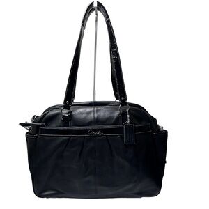 COACH Addison Black Leather Baby Bag/Tote